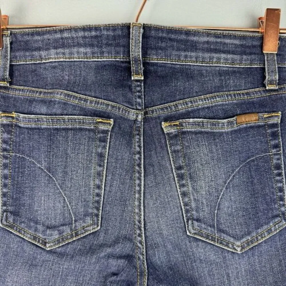 Joe's Womens Aubree Skinny Ankle Jeans Blue Stretch Dark Mid Rise Denim 27‎